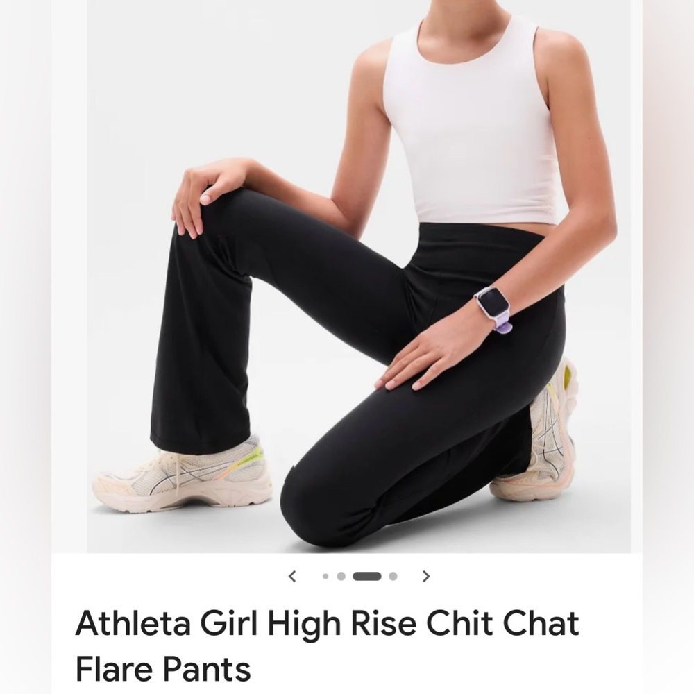 Athleta Black High-Rise Boot-Cut Flare Pants